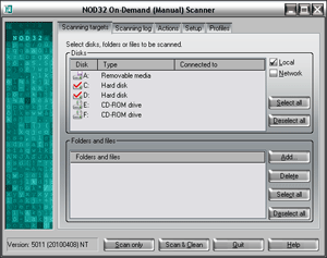 NOD32 On-Demand Scanner