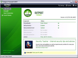 Outpost Firewall FREE 2009